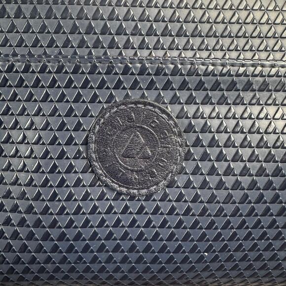 Vintage 1983 Liz Claiborne Navy Blue Leather Crossbody Purse - Picture 4 of 9